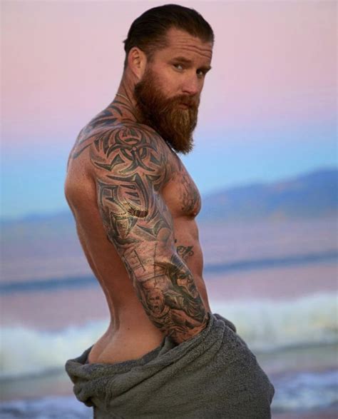 Pin By Rj On Beards And Tattoos Beard Tattoo Beard Handsome Men