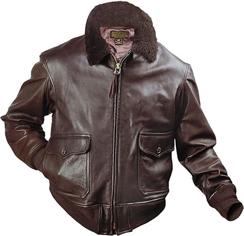 Us Authentic G 1 Navy Leather Flight Jacket At Amazon Mens Clothing Store