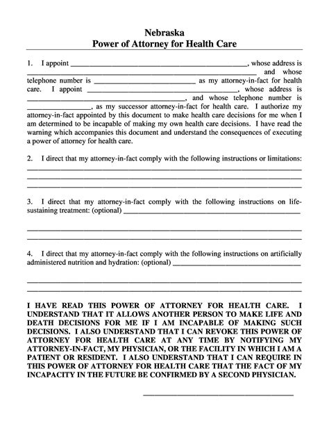 Free Special Power Of Attorney Template Printable Templates