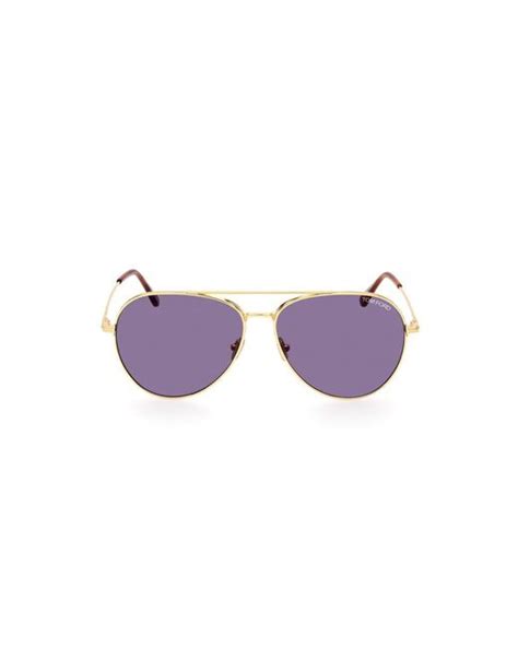 Tom Ford Aviator Sunglasses In Purple Lyst