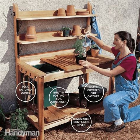 Create A Unique Place To Grow With These Free Potting Bench Plans