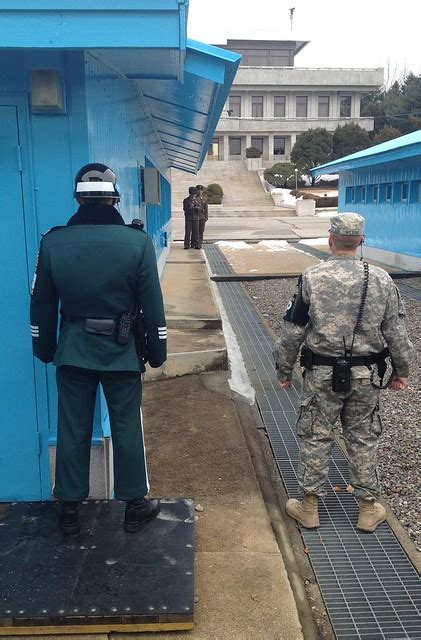 Standoff At The Demilitarized Zone Dmz Jsa Panmunjon Korea A