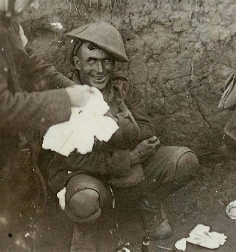 A Shell Shocked Soldier In A Trench During The Battle Of Flers