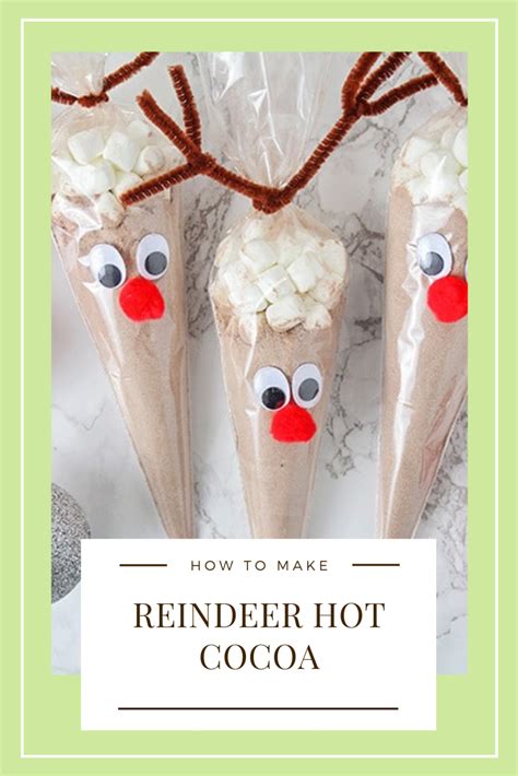 Reindeer Hot Chocolate Bags Easy T Idea Somewhat Simple
