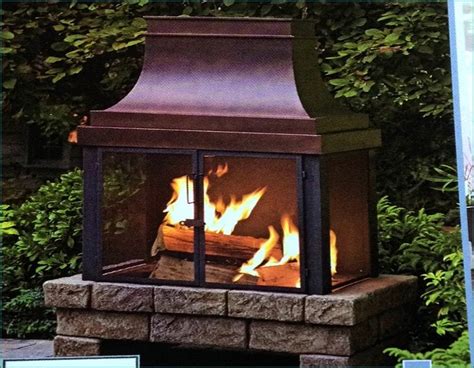Propane Fireplace Outdoor Bluegrass Living 52 Inch Outdoor