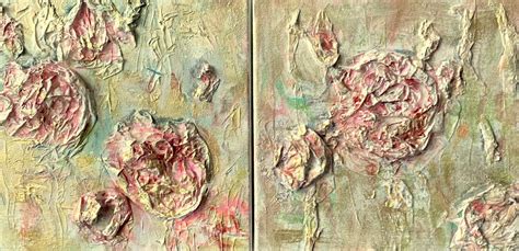 The Rose Project I By Barbara Schauß 2023 Painting Acrylic Collage