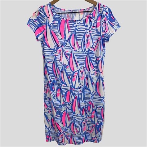 Lilly Pulitzer Dresses Lilly Pulitzer Blue Pink White Pima Cotton