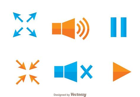 Video Player Tool Icons 95801 Download Free Vectors