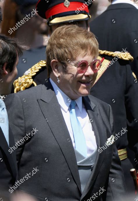 Sir Elton John Smiles After Wedding Editorial Stock Photo Stock Image