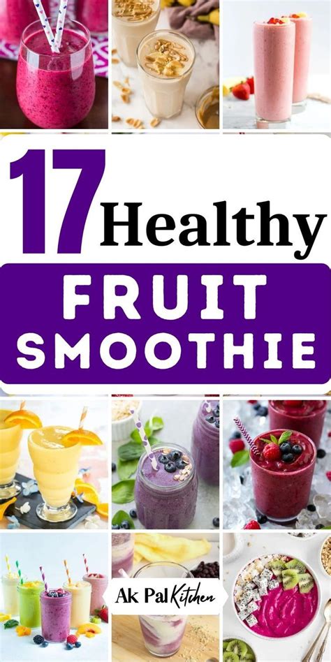 Simple Fruit Smoothies Are A Great Way To Enjoy A Quick And Healthy Breakfast Or Snacks They