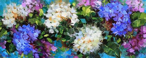 Love Abounds Hydrangeas Painting By Nancy Medina Fine Art America