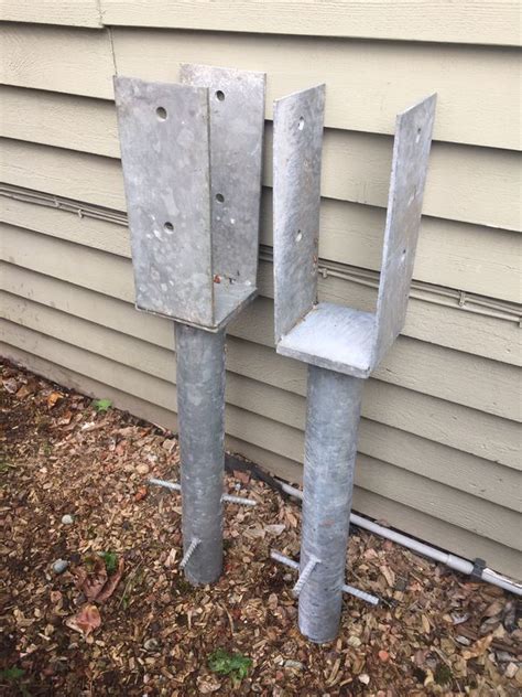 Over time, however, this type of hinge tends to pull loose from the post. 6X6 Heavy duty HD Galvanized post brackets for Sale in ...