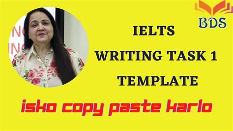 Ielts Writing Task 1 Template Youtube