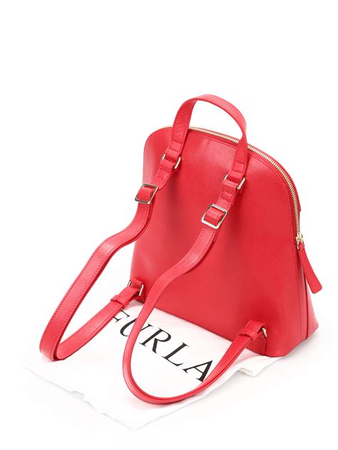 Backpacks Furla Piper Leather Backpack 835570rosso