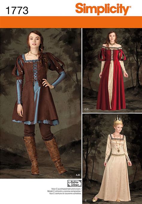 Womens Medieval Dress Medieval Dress Pattern Renaissance Fair Costume Medieval Costume
