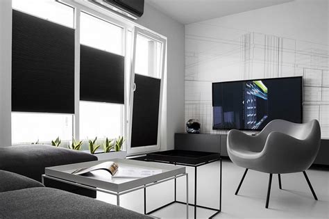 Small Black And White Apartment In Poland Exudes Refined