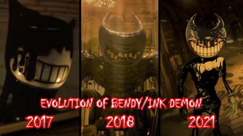 Evolution Of Bendyink Demon In Bendy Game Series 2017~2021 Youtube