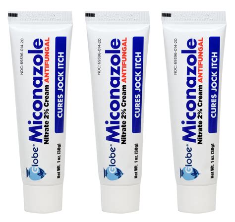 Buy Miconazole 3 Pack Globe Nitrate 2 Antifungal Cream Cures Most