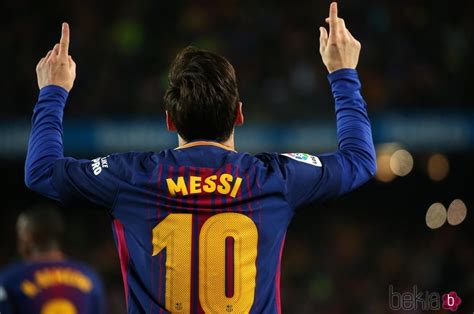 Leo Messi Celebrando Un Gol Ante El Real Madrid Foto En Bekia Actualidad