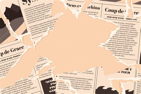 Free Vector Hand Drawn Old Newspaper Background
