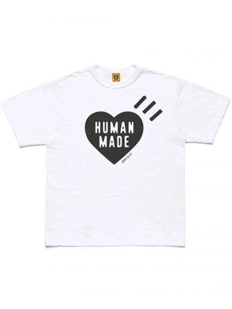 Human Made Heart Logo Tee Whiteblack Prior Store
