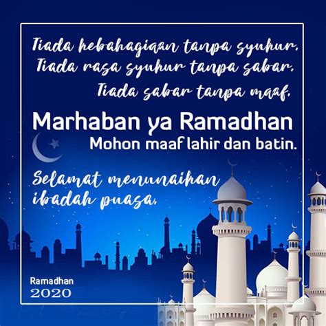 Teks Ucapan Menyambut Bulan Ramadhan