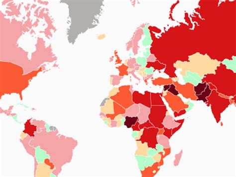 The top 10 countries which suffer the most from terrorism - most of which are Muslim | The ...