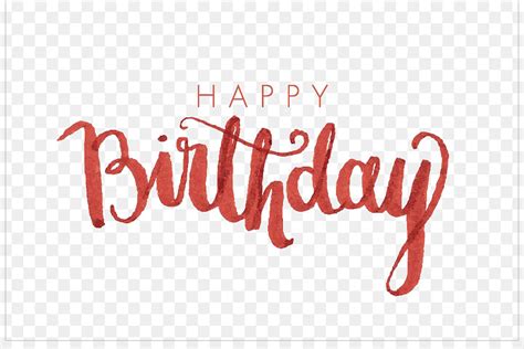 Happy birthday text lettering calligraphy black white. Birthday Logo - SUBPNG / PNGFLY