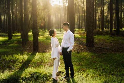 The Most Whimsical Forest Golden Hour Engagement Session Jacob Gordon