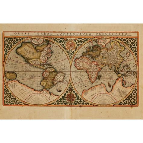 Map Mercator Rumold Orbis Terrae Compendiosa Descriptio Auctions