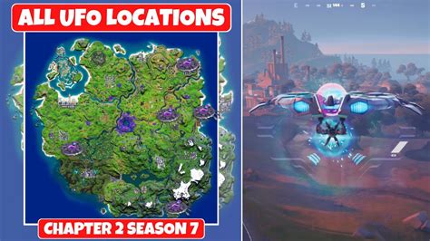 Travel In A Saucer All Ufos Locations In Fortnite Chapter 2 Season 7