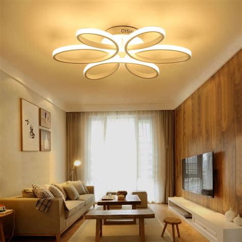 Doesn't this look like a flower? ceiling lights LED modern Bedroom living room fixture ...