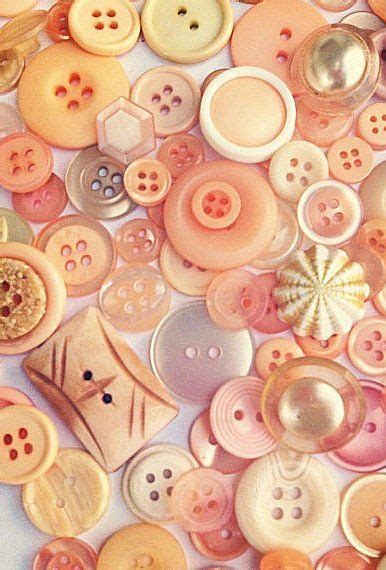 Buttons In Apricot And Peach Button Art Button Crafts Button Hole
