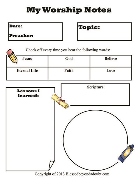 The 85 Best Sermon Notes Images On Pinterest Kids Church Church