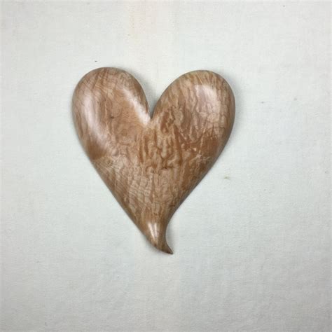 Wooden Heart Wood Carving Wall Hanging By Treewizwoodcarvings