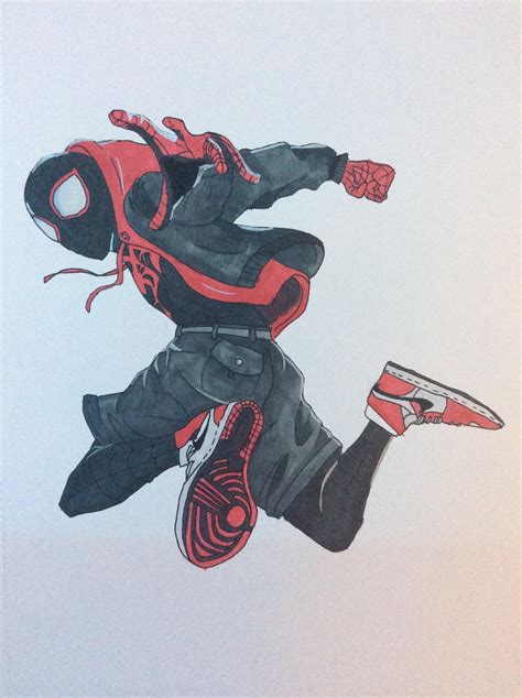 My Drawing Of Miles Morales Rteenagers