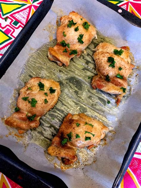 Cook's tips for chicken thigh recipes. Baked Boneless Skinless Chicken Thighs Recipe - Melanie Cooks