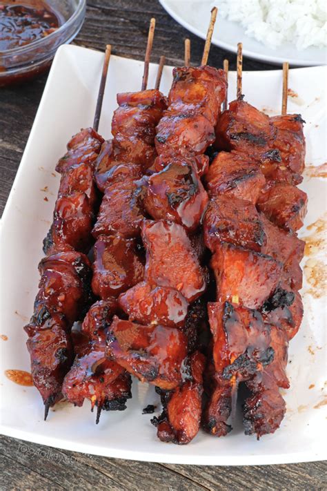 Filipino Bbq Pork Skewers Foxy Folksy