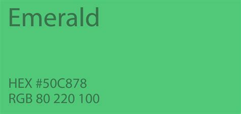 Emerald Green Color Paint Code Swatch Chart Rgb Html Hex Green Colour