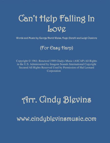 Cant Help Falling In Love Sheet Music Easy Dube Mencre