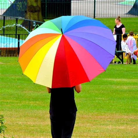 Rainbow Golf Umbrella Umbrellas And More From Umbrella Heaven