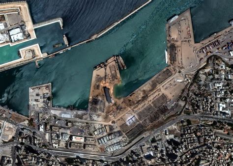 Satellite Images Tell The Story Of Beirut Port Explosion Geospatial World