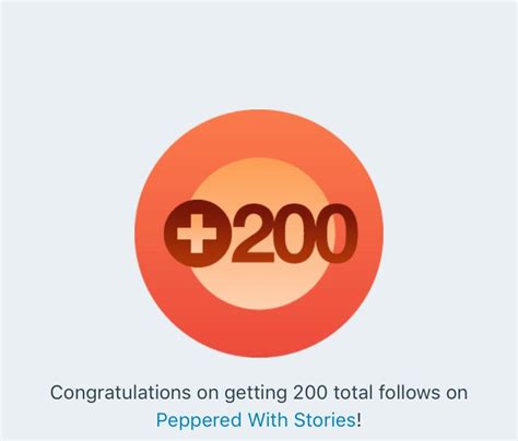 200 Followers Peppered With Stories