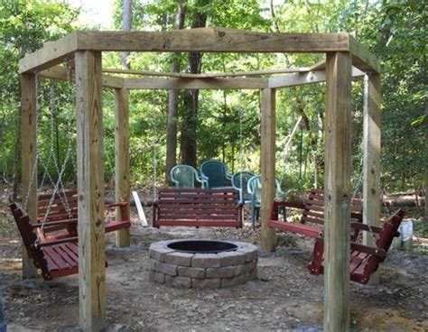 With this masonry fire pit plan, you can skip the concrete and mortar. Porch Swings Fire Pit Circle - Porch Swings - Patio Swings ...