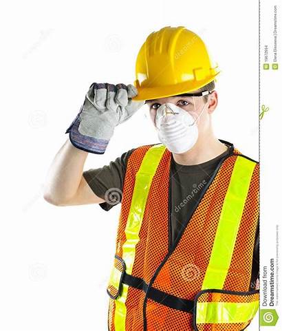 Safety Construction Equipment Worker Wearing Gear Gloves
