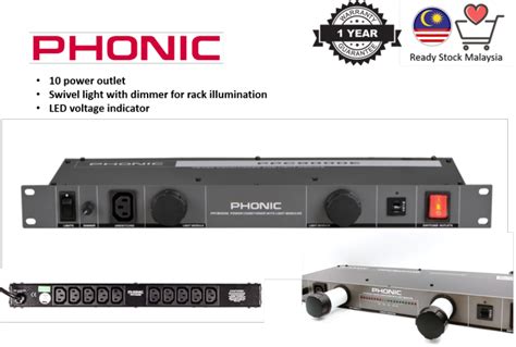 Ready Stock Malaysia Phonic Ppc9000e Power Conditioner With 10