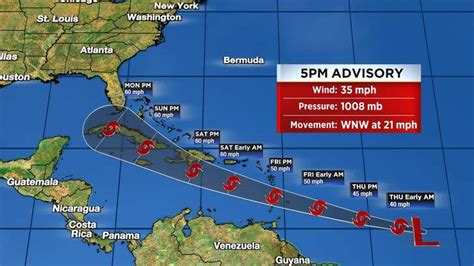 Florida And The Caribbean Under Severe Weather Alert As Tropical Storm