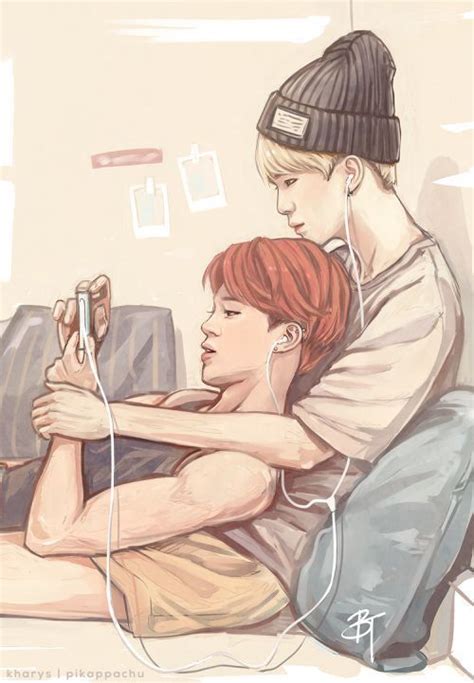 Jimin And Yoongi Fan Art Yoonmin Fanart Yoonmin Bts Fanart