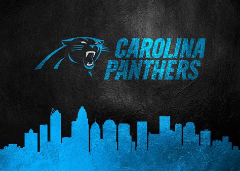 Carolina Panthers Skyline Digital Art By Ab Concepts