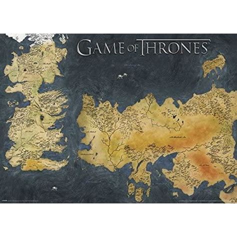 Game Of Thrones Westeros And Essos Antique Map Bd30 Fyndiq